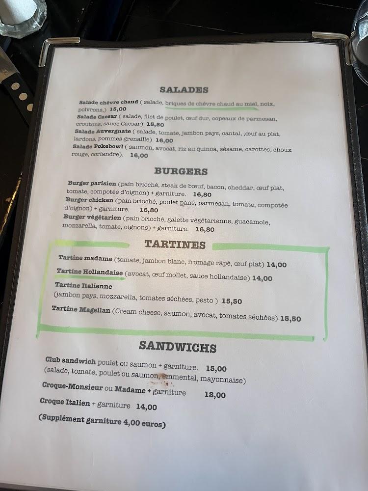 Le Café Parisien - Menu Image 2